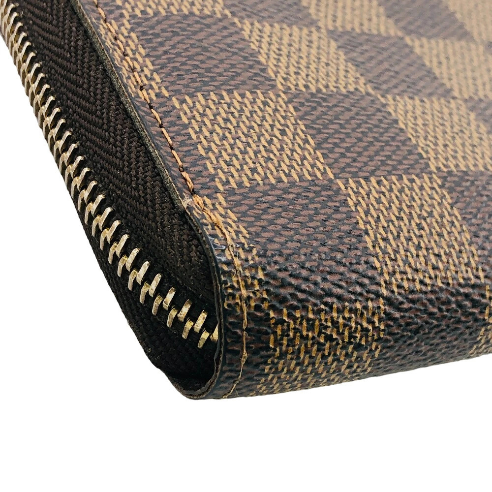 LOUIS VUITTON Zippy Wallet Round Zipper Damier Long Brown - Picture 4 of 6